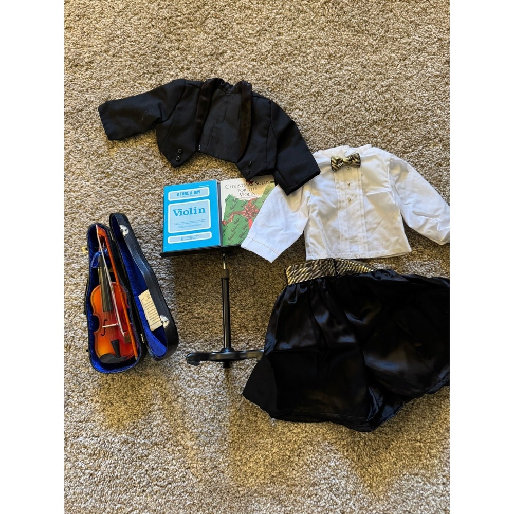American Girl Recital Outfit #1 w/Violin, Music, Stand * Retired *